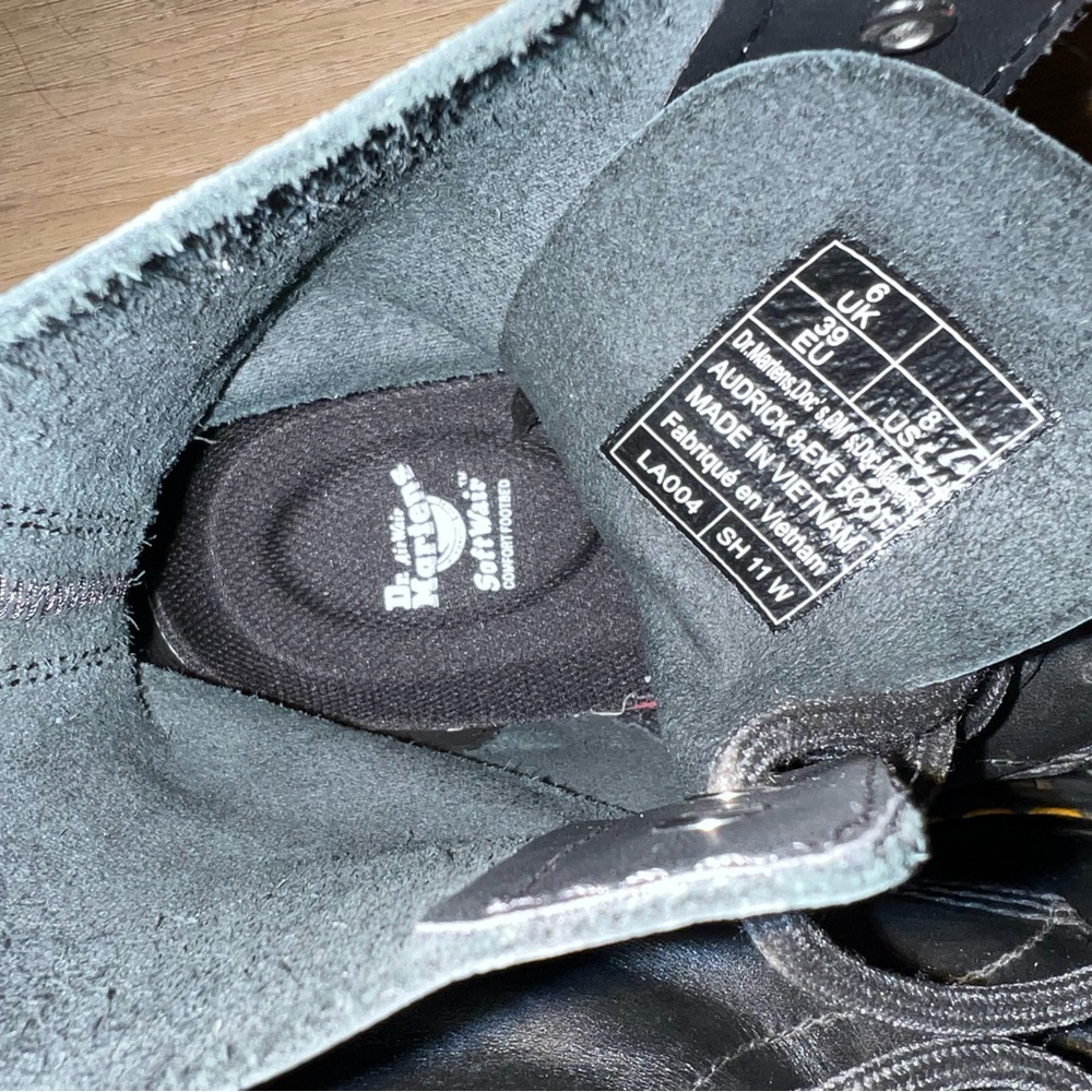 Dr. Martens Audrick 8-Eye Black Boots - Picture 7 of 7